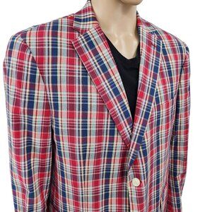 Lauren Ralph Lauren Plaid 46R Jacket 40W/30L Pants Men's Suit